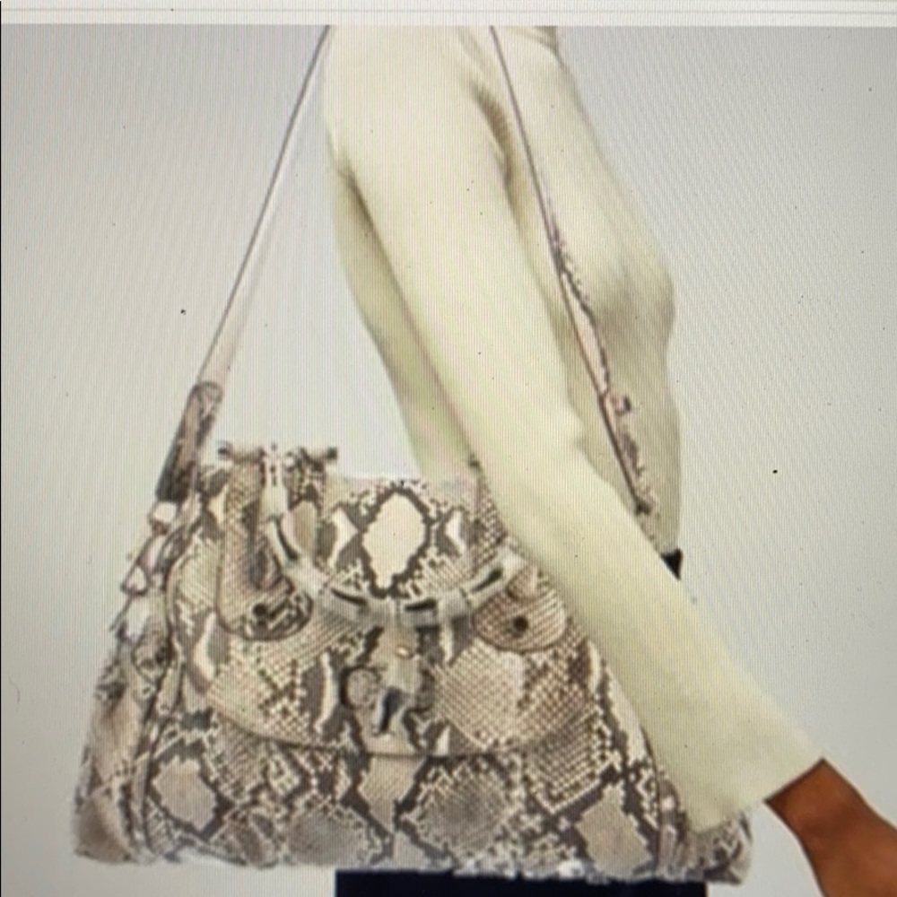 Gucci Python Leather Trim With Bamboo Handle - image 7